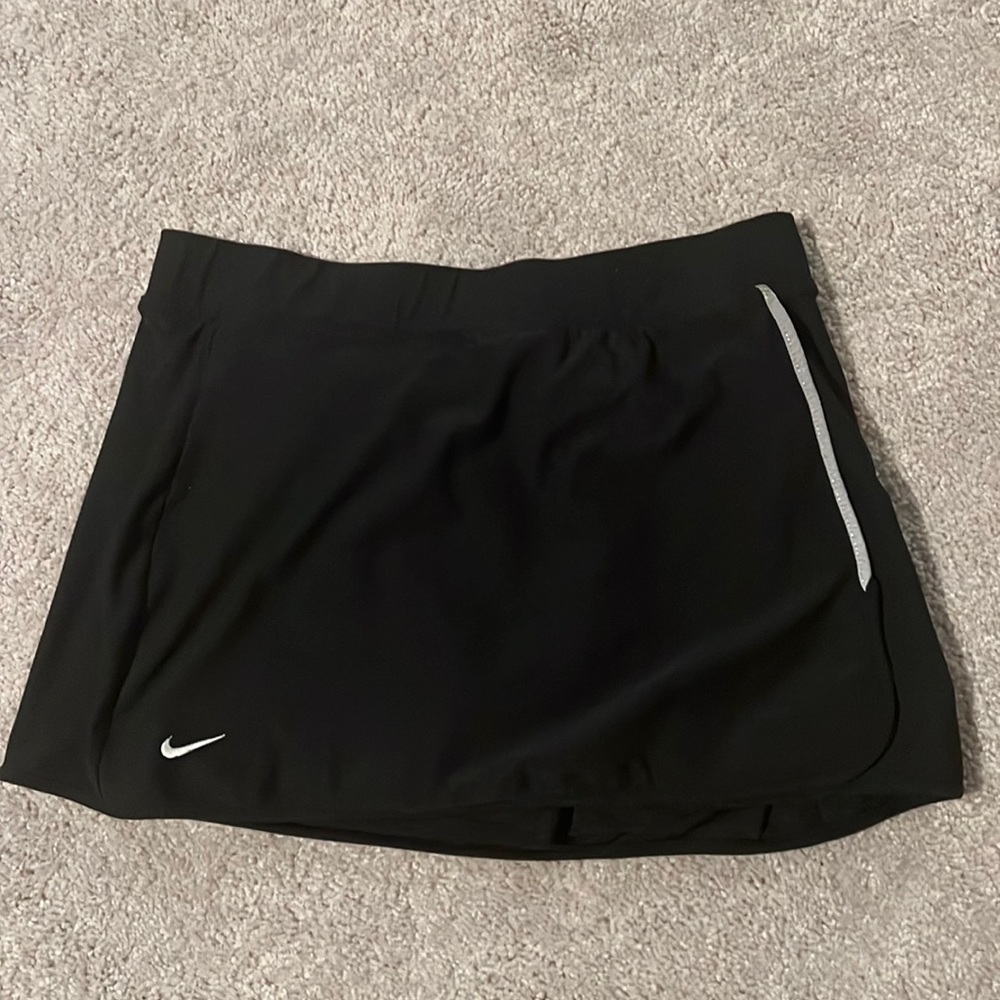 Nike Fit Dry Womens Black Skirt XL 16 18 Tennis Court Golf Skort Activewear